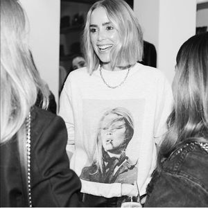 ANNIE BING RAMONA BARDOT SWEATSHIRT GREY LTD ED